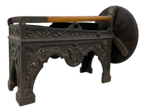 19th Century Cast Iron & Maple Tobacco Cutter / Shredder