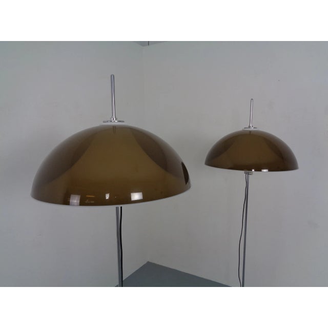 Brown Adjustable Metal and Plastic Floor Lamps from Gepo, 1960s, Set of 2 For Sale - Image 8 of 18