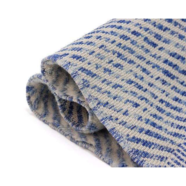 Hand-Knotted Wool Rug by Azele Studio For Sale - Image 6 of 11