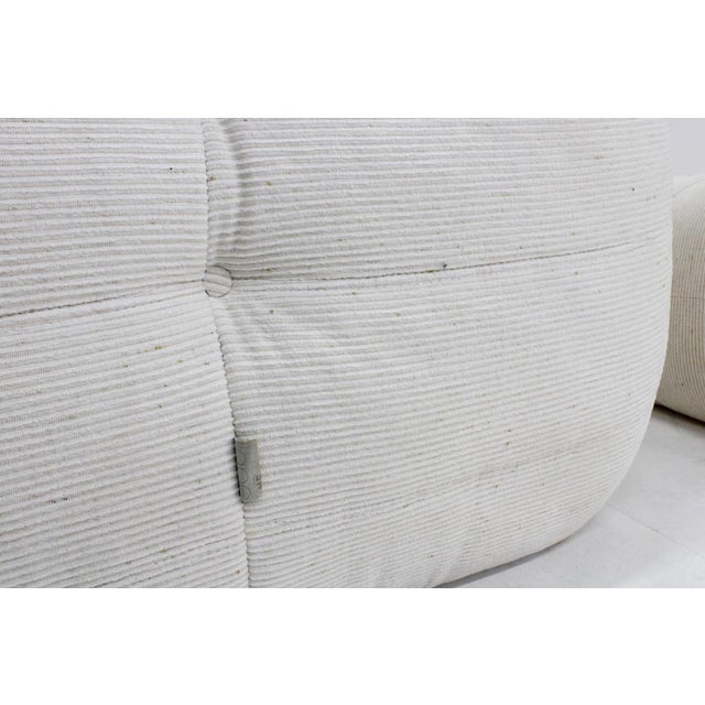 Set of Vintage Togo Chair with Ottoman by Michel Ducaroy for Ligne Roset, 1980s For Sale - Image 3 of 14