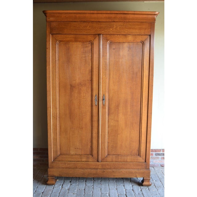 Antique Louis Philippe Oak Cabinet For Sale - Image 9 of 10