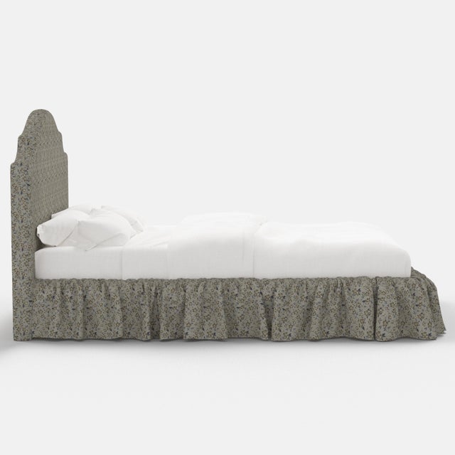 Not Yet Made - Made To Order Stoffer Home x Cloth & Company Thelma Ruffle Platform Bed in Dogwood Floral Flint, California King For Sale - Image 5 of 8