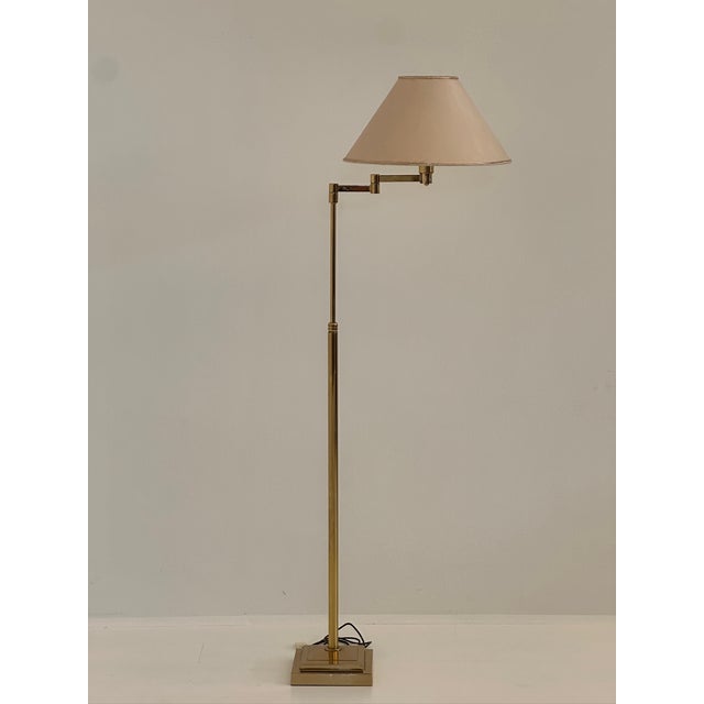 Brass Floor Lamp, 1980s For Sale - Image 9 of 12