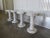 1960s Vintage Italian Carrera Marble Garden Stools- Set of 4 For Sale - Image 4 of 12