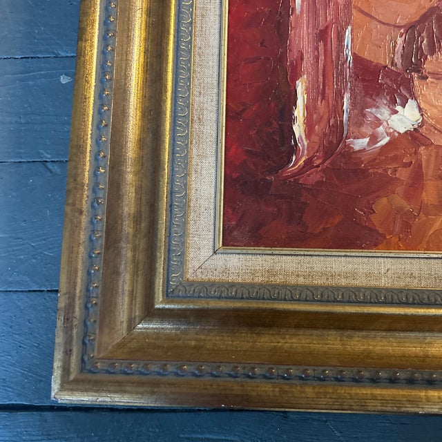 Mid-Century Modern 1950’s Abstract Expressionist Mid Century Mother and Child Portrait Painting For Sale - Image 3 of 4