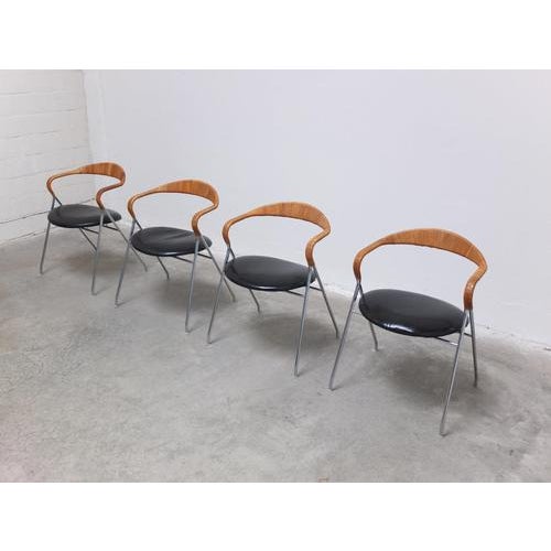 Hans Eichenberger HE103 Chairs by Hans Eichenberger for Dietiker Swiss, 1955, Set of 4 For Sale - Image 4 of 18