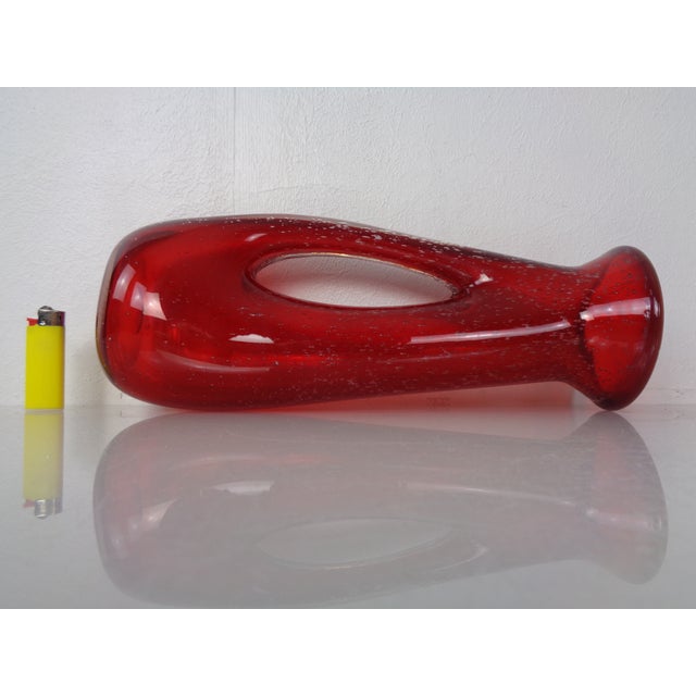 Red Murano Glass Vase, Italy, 1960s For Sale - Image 11 of 18