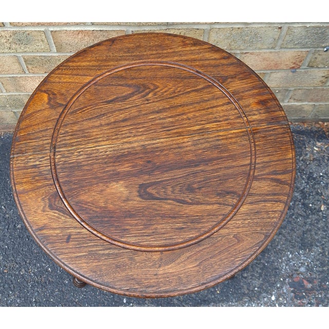 Late 19th Century Late 19th Century Arts & Crafts Cricket Side Table For Sale - Image 5 of 8