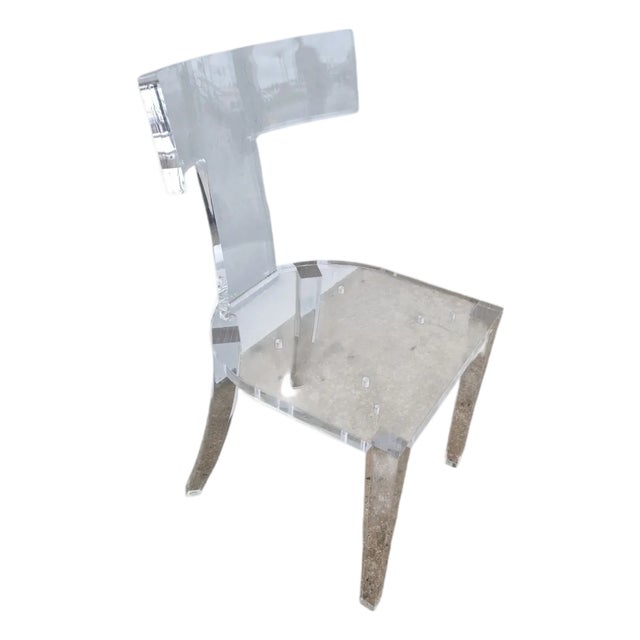 Interlude Home Klismos Lucite Desk Chair For Sale