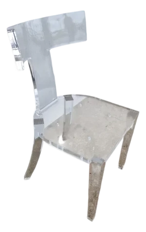 Interlude Home Klismos Lucite Desk Chair