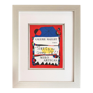 Joan Miro Lithograph 53 Terre De Grand Feu Art in Posters 1959 Framed