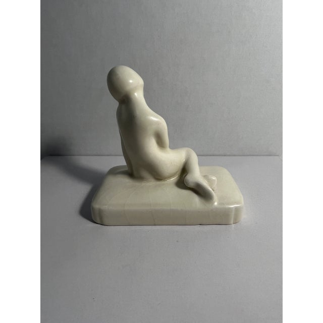 RARE Art Deco ROOKWOOD Pottery 1929 Louise Abel "Nude Lady" Figurine Aprox. dimensions: 4"H x 4.5"W x 2.5"D Very good...