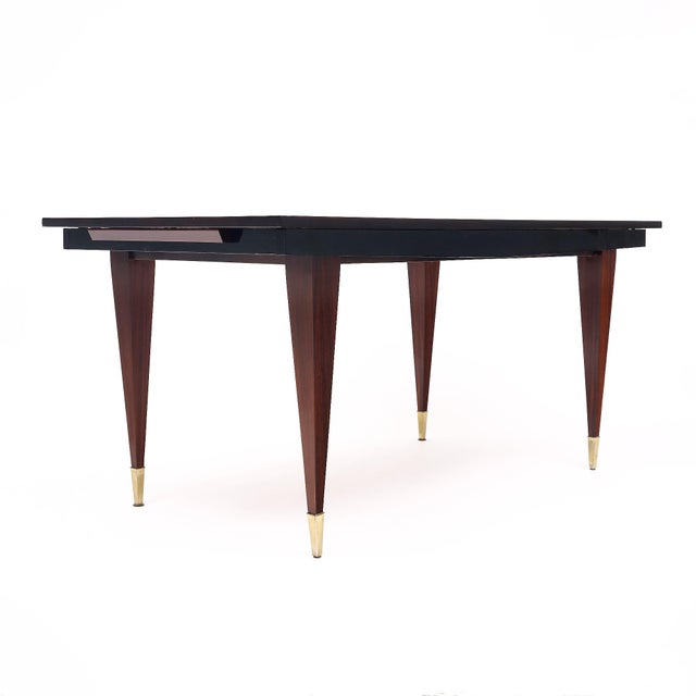 Macassar of Ebony Vintage Dining Table For Sale In Austin - Image 6 of 9