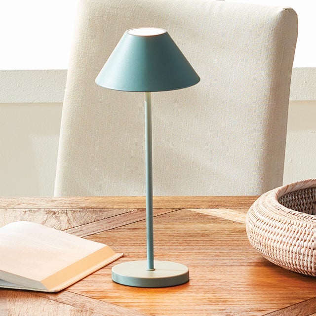 Alluna Cordless Led Lamp 14" - Seafoam For Sale - Image 9 of 10