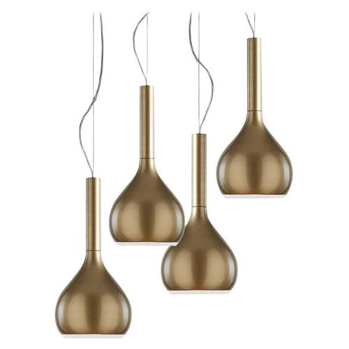 Metal Suspension Lamps by Angeletti & Ruzza for Oluce, Set of 4 For Sale - Image 7 of 7