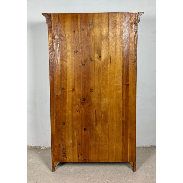 Spanish Oak Rustic Wood Cabinet, 1940s For Sale - Image 10 of 11