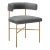 Kim Grey Performance Velvet Chair For Sale