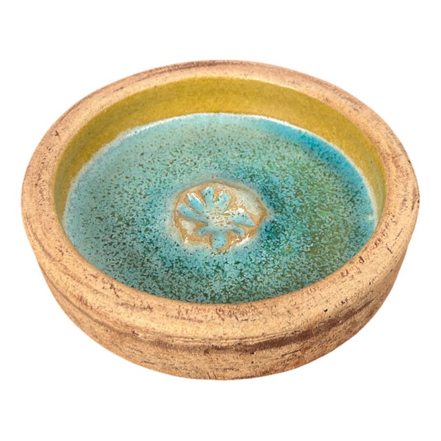 Mid-Century Modern Danish Studio Pottery Bowl by Conny Walther, 1960s For Sale