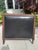Neoclassical Antique Neoclassical Carved Wood & Black Leather Full-Size Headboard, Fluted Posts & Pinecone Finials For Sale - Image 3 of 12