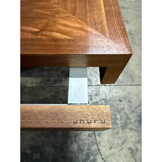 Uhuru Design Custom Walnut Extension Dining Table — Commissioned for George Clooney, 2010, Brooklyn Ny For Sale - Image 10 of 18