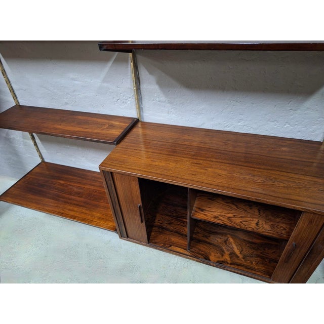 Brown Rosewood Modular Shelf System by Kai Kristiansen for Fm Møbler, Denmark, 1960s For Sale - Image 8 of 13
