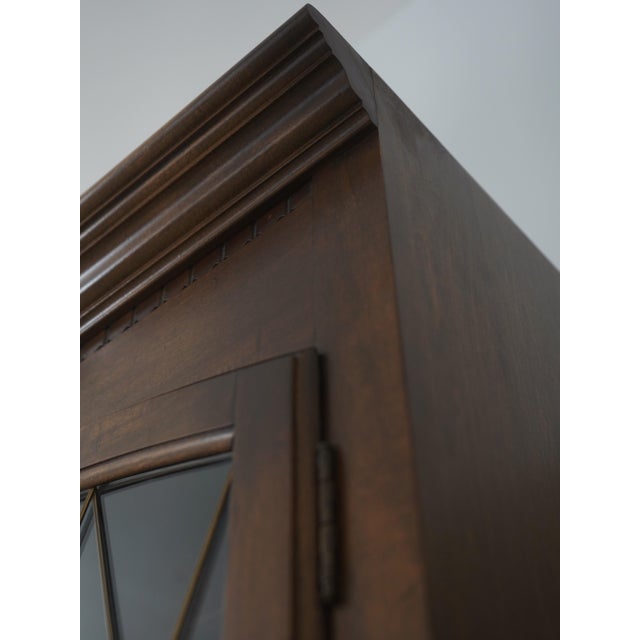 Ethan Allen Maple 2 Door China Cabinet For Sale - Image 9 of 18