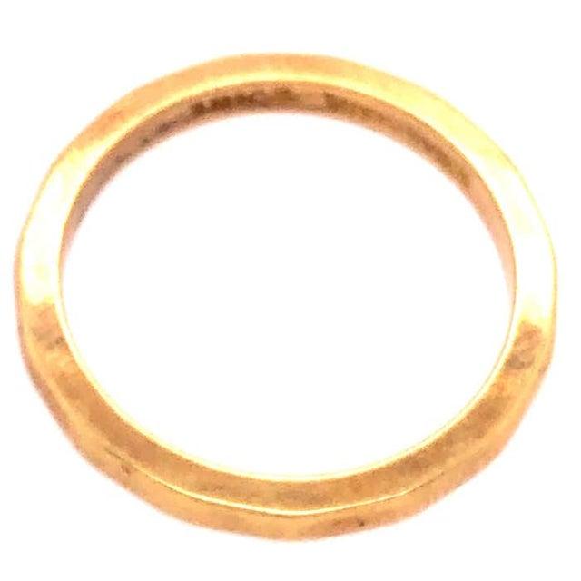 18 Karat Yellow Gold Wedding Band Bridal Ring, Size 4.5 For Sale - Image 4 of 7