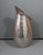 Contemporary Large Sculptural Textured Silver-Finish Vase For Sale - Image 3 of 12