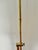 Late 20th Century Hollywood Regency Polished Brass Adjustable Height Pharmacy Floor Lamp With Hooded Shade For Sale - Image 9 of 12