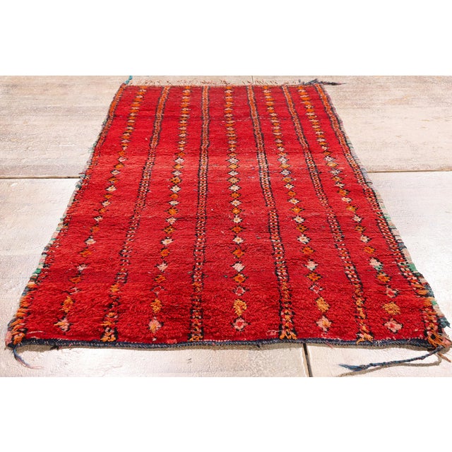 Vintage Boujad Moroccan Rug, 02'08 X 05'05 For Sale - Image 9 of 10
