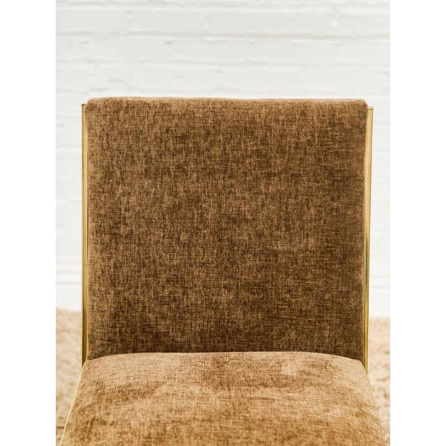 Styled After Milo Baughman Vintage Dining Chairs in Cocoa Brown Set of Six For Sale - Image 12 of 12