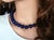 Lapis Lazuli Beaded Necklace With Vintage Sterling Silver Scarab Clasp For Sale - Image 4 of 7