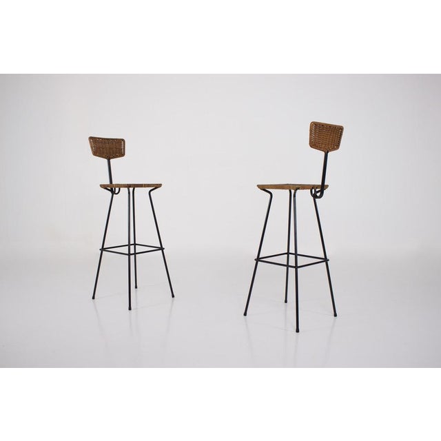 Mid-Century Modern Set of Modern Routine Stools by Erwin Behr, 1890s For Sale - Image 3 of 15