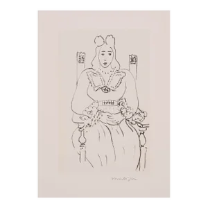 "Femme Assise" Reproduction Henri Matisse Lithograph