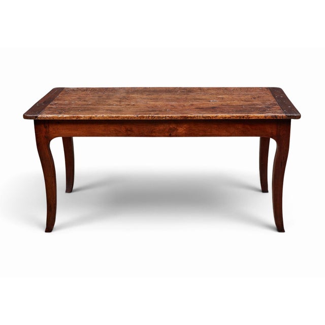 18th-Century French Louis XV Provincial Oak Library & Small Dining Table For Sale - Image 10 of 11