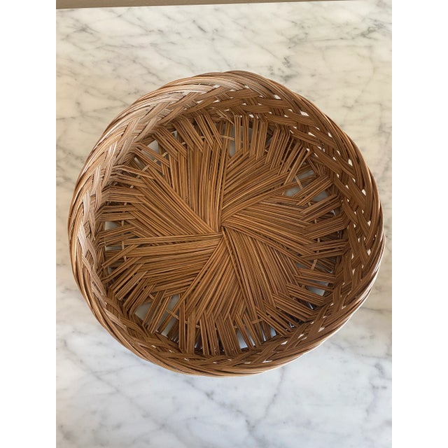Vintage Italian Wicker Beverage Set- 7 Pieces For Sale - Image 10 of 11