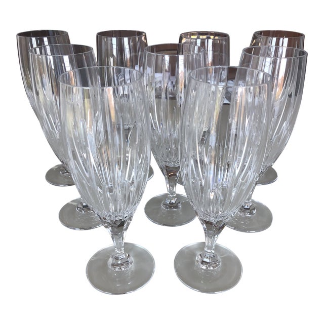 Mikasa Arctic Lights Crystal Iced Tea Glasses Set of 9 Chairish