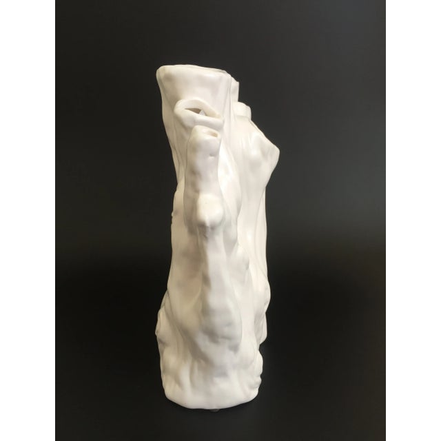 All White Porcelain Tree Branches Flower Arrangement Vase For Sale - Image 4 of 13