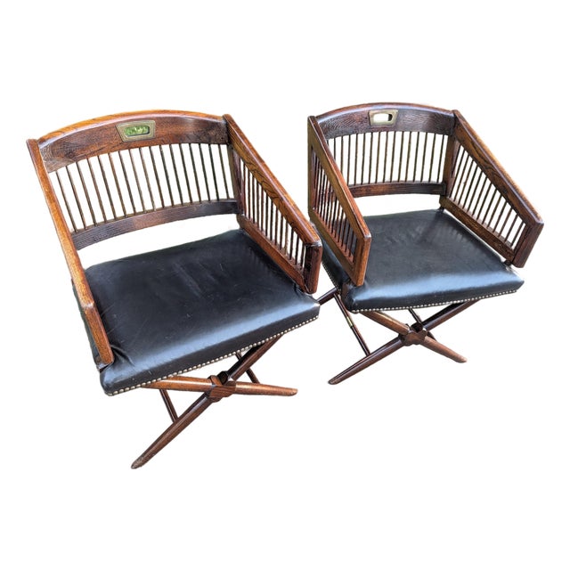 1940's Bankers/ Campaign Chairs For Sale