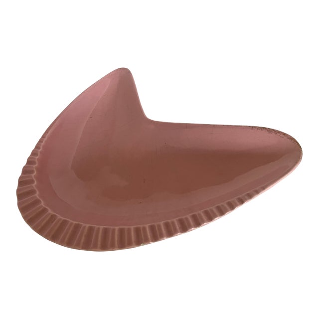 MCM Gilner Boomerang Ceramic Ash Tray For Sale