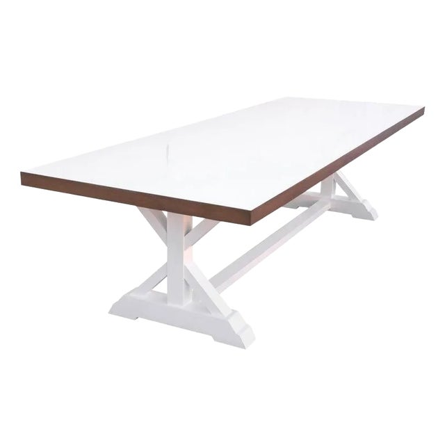 Elsa Dining Table in Lacquered Oak For Sale