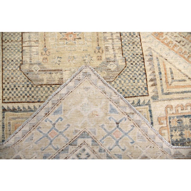 Ariana 6'4" Star-Shaped Geometric Afghan Hand-Knotted Wool Rug For Sale - Image 4 of 6