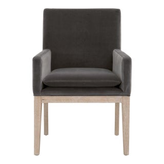 Drake Velvet Arm Chair For Sale