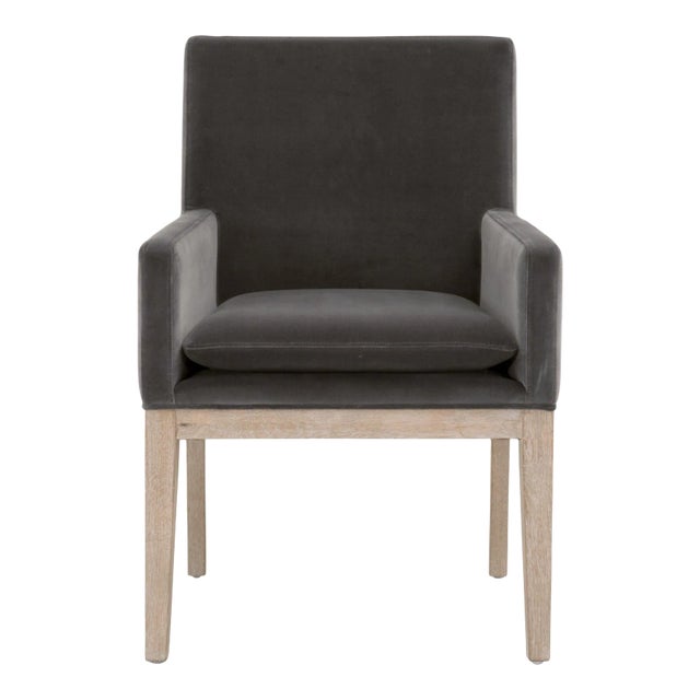 Drake Velvet Arm Chair For Sale
