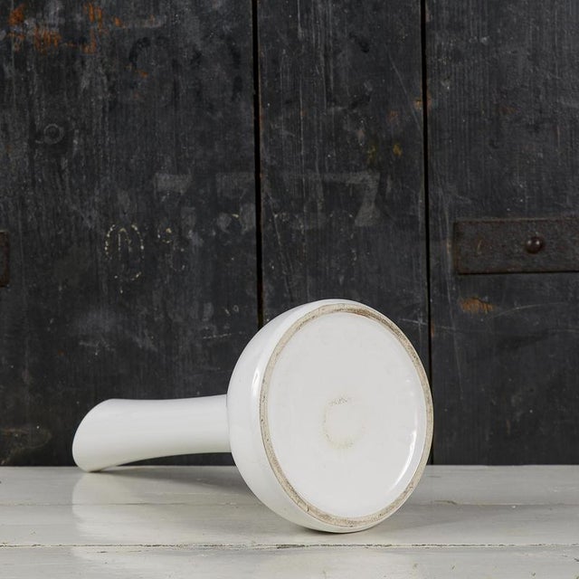 Vintage White Ceramic Vase from Rometti For Sale - Image 6 of 10