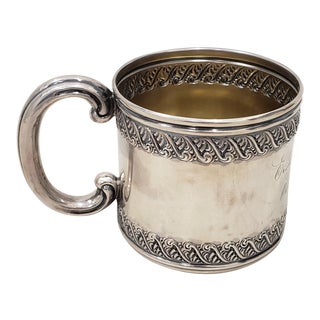 Late 19th Century Sterling Silver Christening Cup C.1896 For Sale