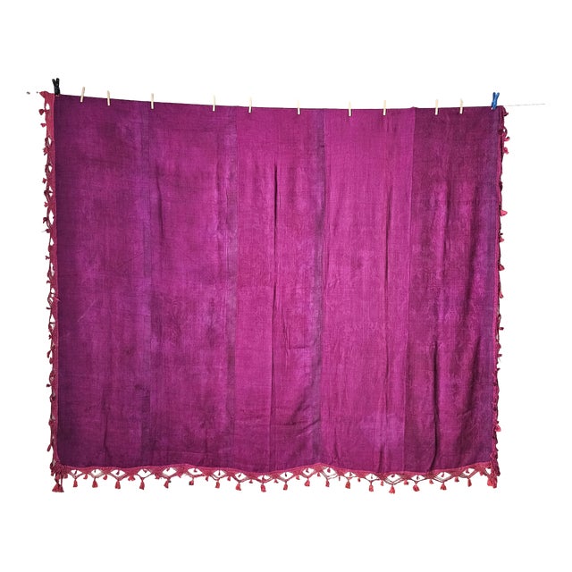 Antique Italian Bedspread in Calabrian Silk Damask, 1750 For Sale