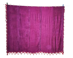 Antique Italian Bedspread in Calabrian Silk Damask, 1750