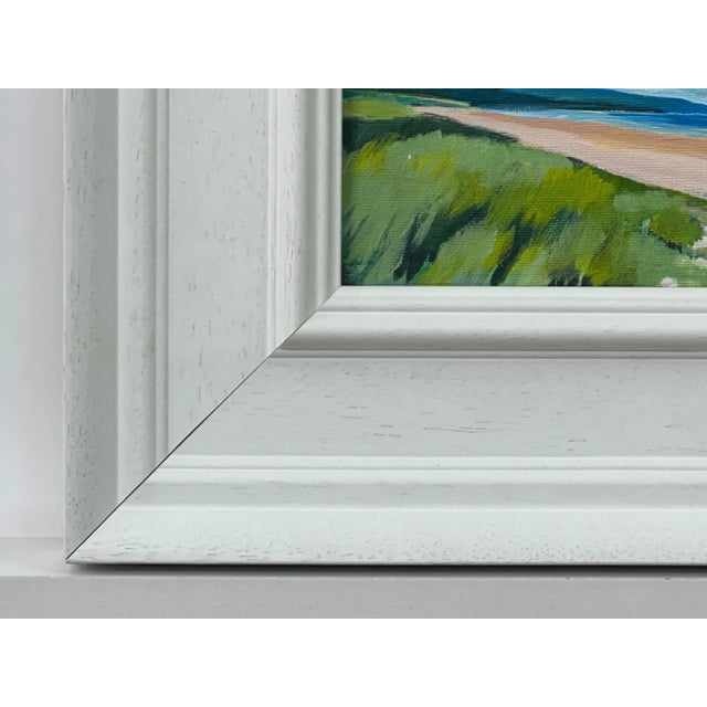 Miniature Beach Landscape of East Coast of Scottish Highlands by British Artist, 2022, Framed For Sale - Image 6 of 9