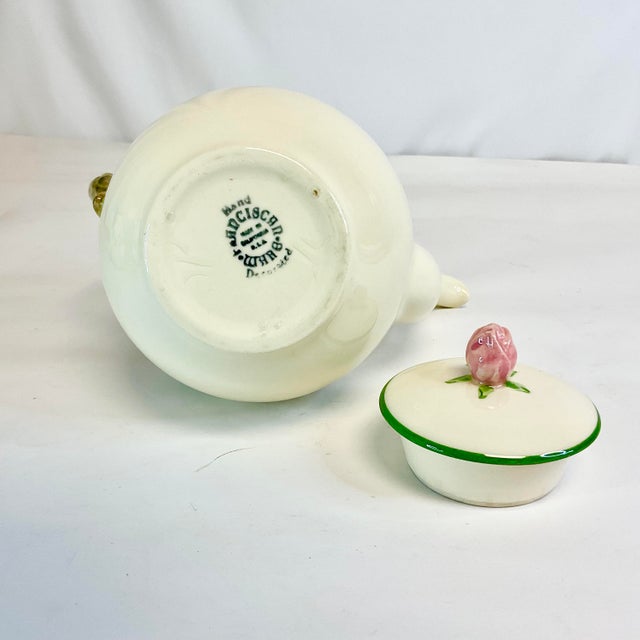 Mid-Century Americana Boho Chic Franciscan Desert Rose Coffee Pot, First Run. For Sale - Image 10 of 12